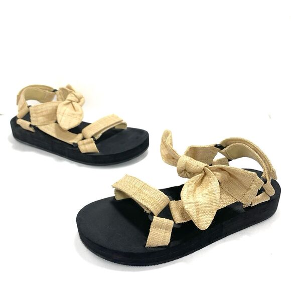 Loeffler Randall Maisie Sporty Raffia Sandals Size 8 Women’s - Picture 1 of 16